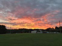 Sunrise from the front of the property.