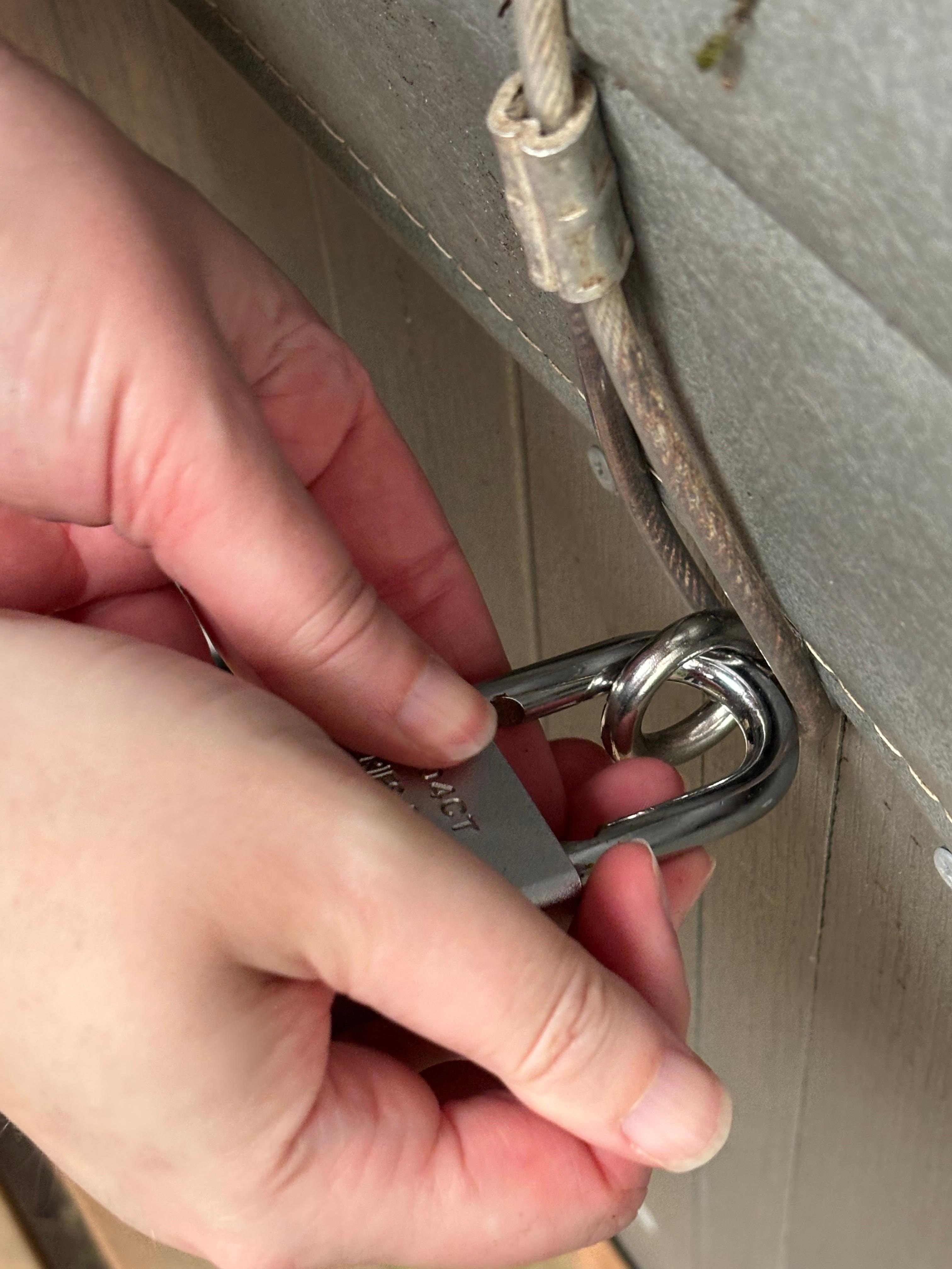 Hot tub lock brocken