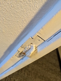 Door was being propped open by previous occupant