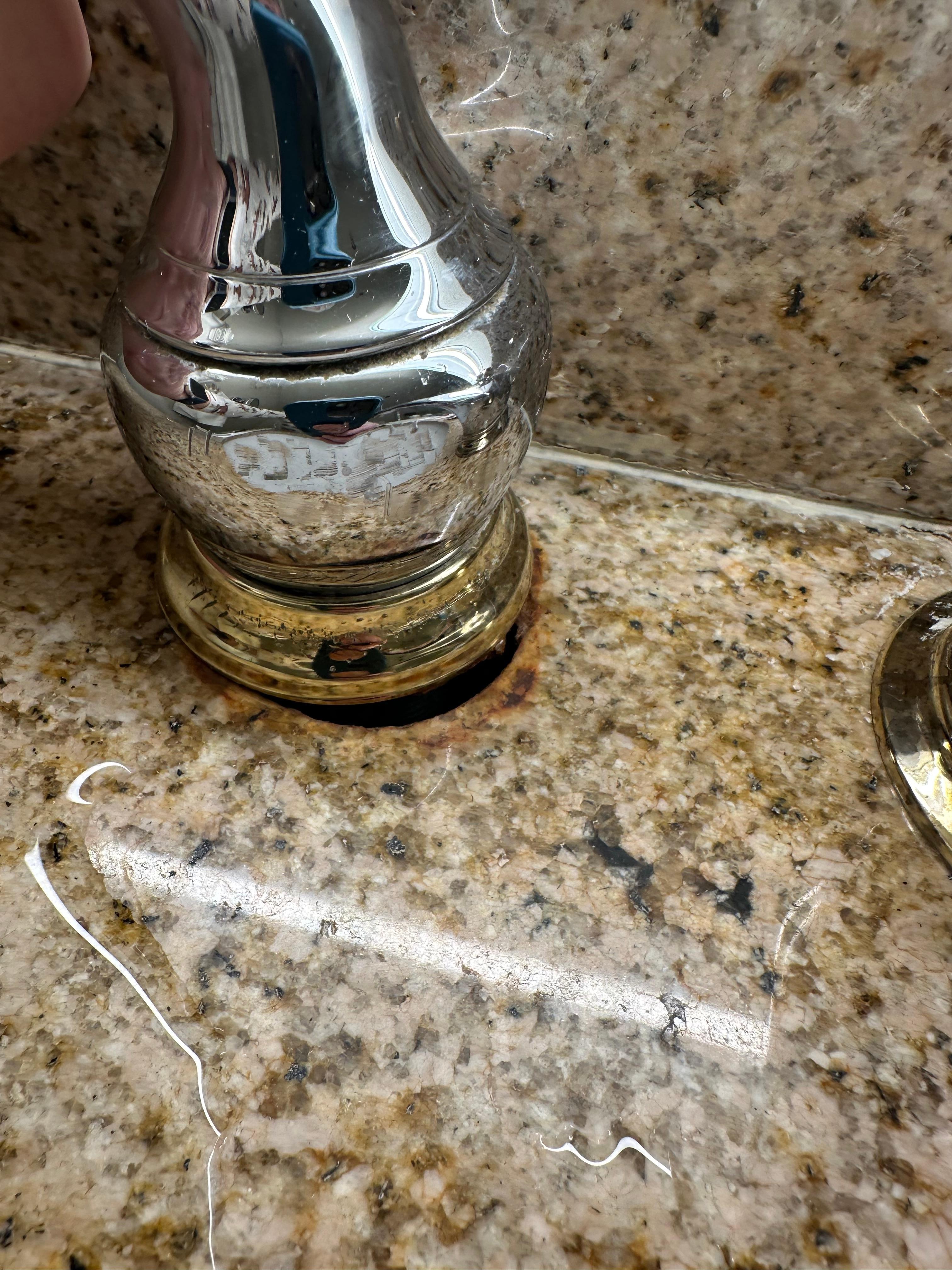 This was the sink handle which was gross and leaked.
