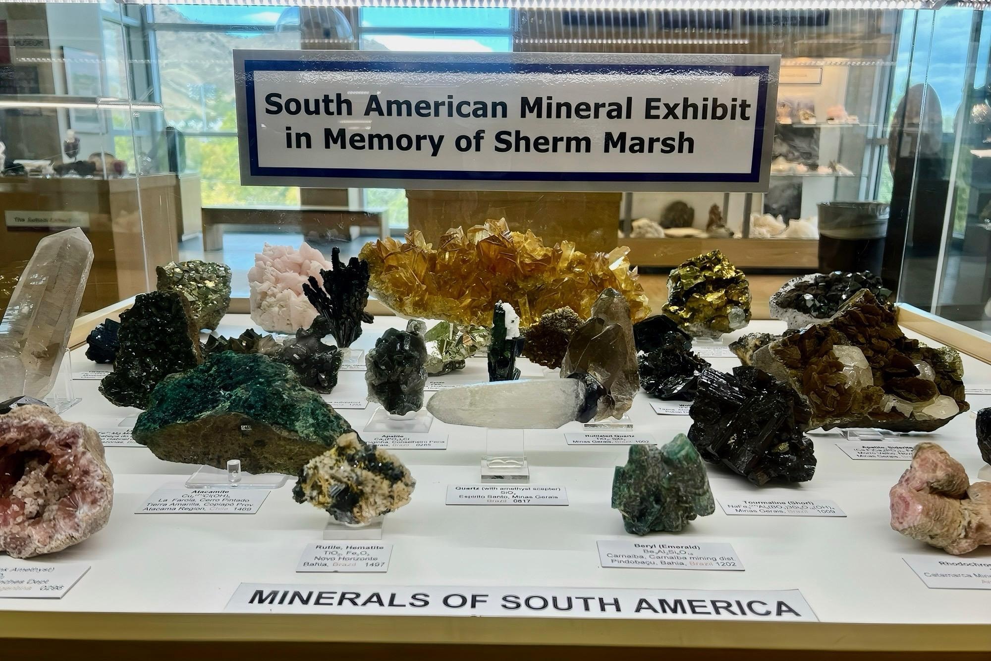 Display at CO School of Mines commemorating my brother.