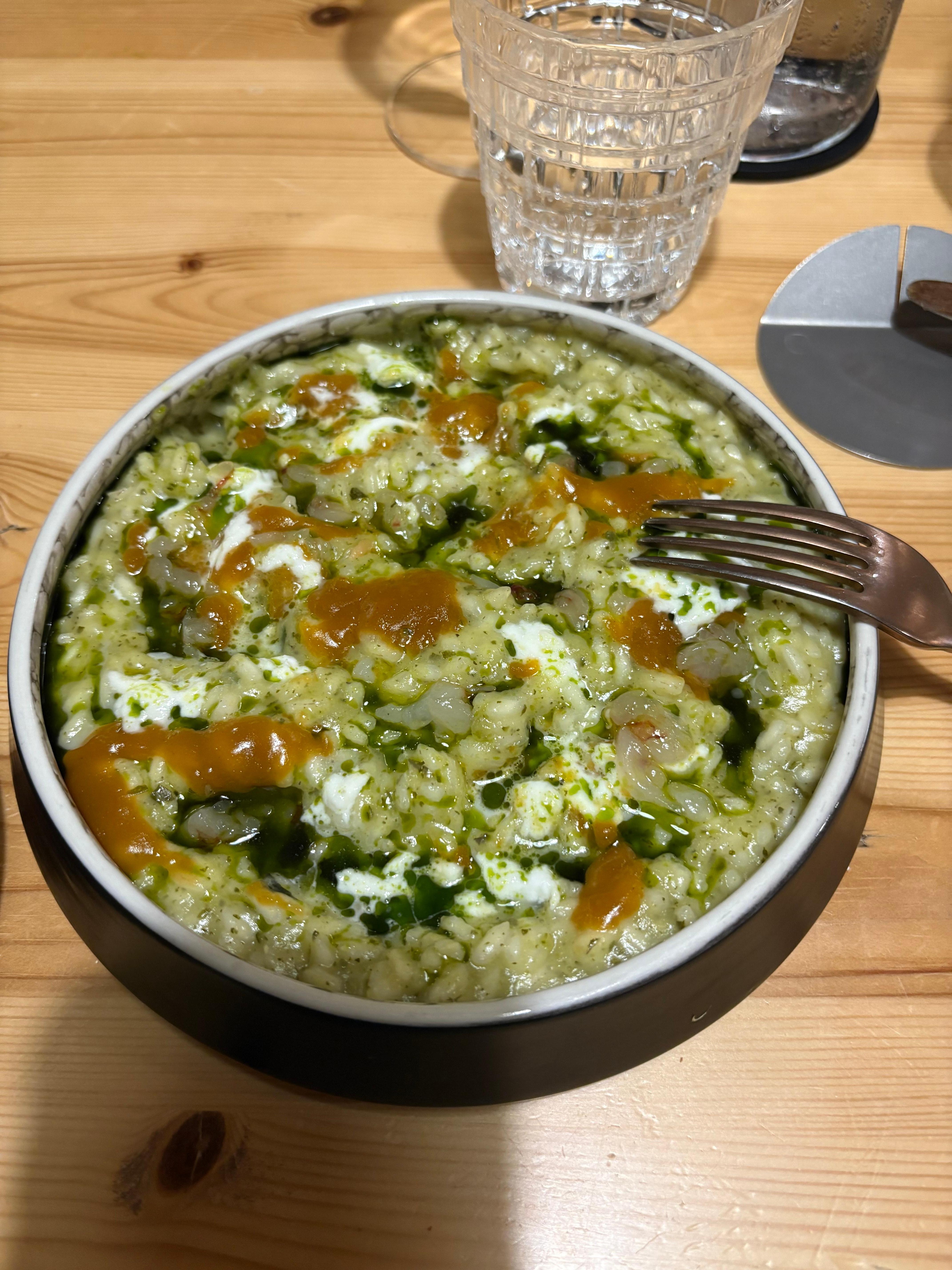 Basil Risotto … delicious. 