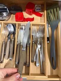The only type of knife, and half them were broken