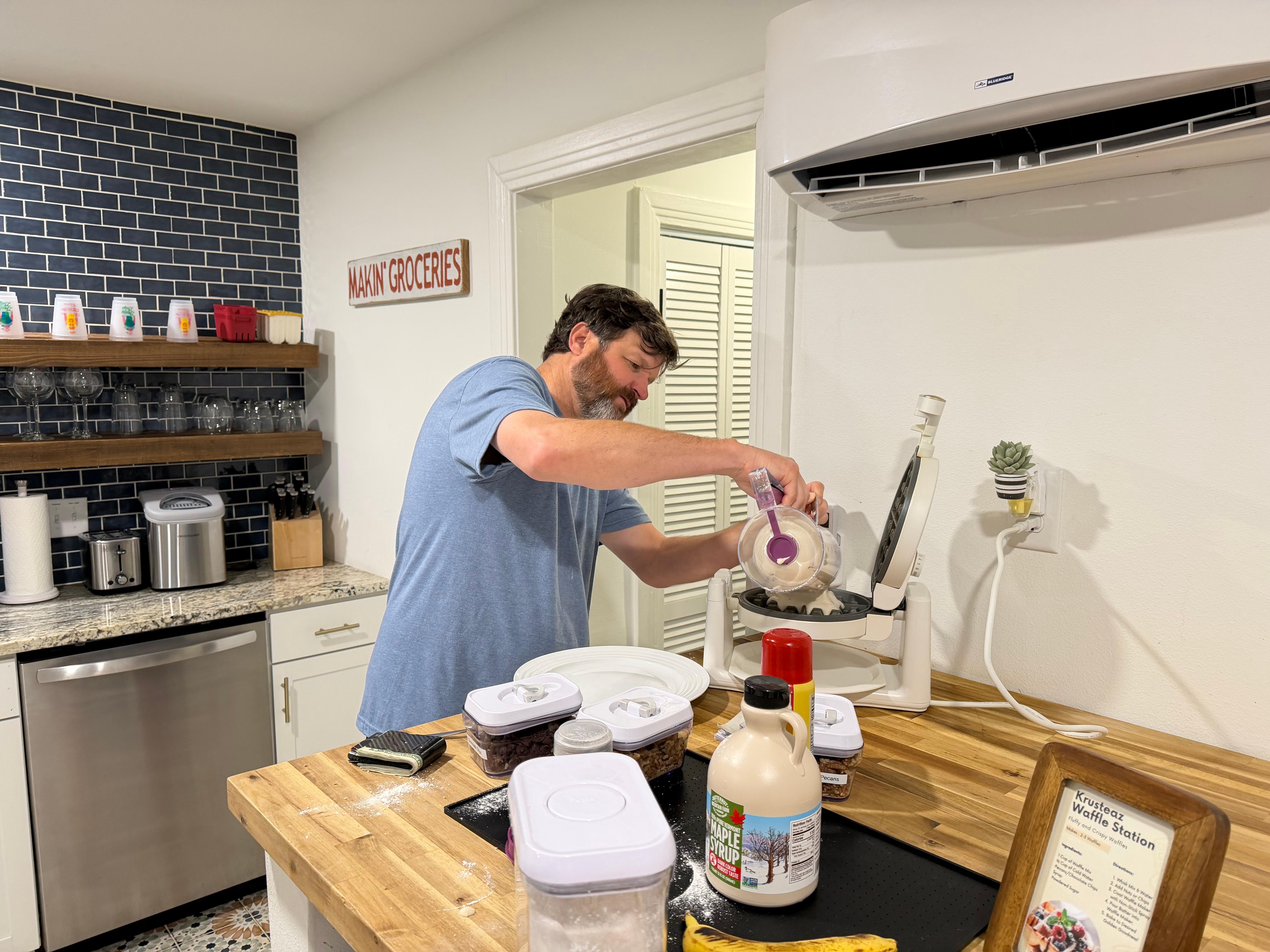 We loved the waffle station they had for us! We made one every morning.