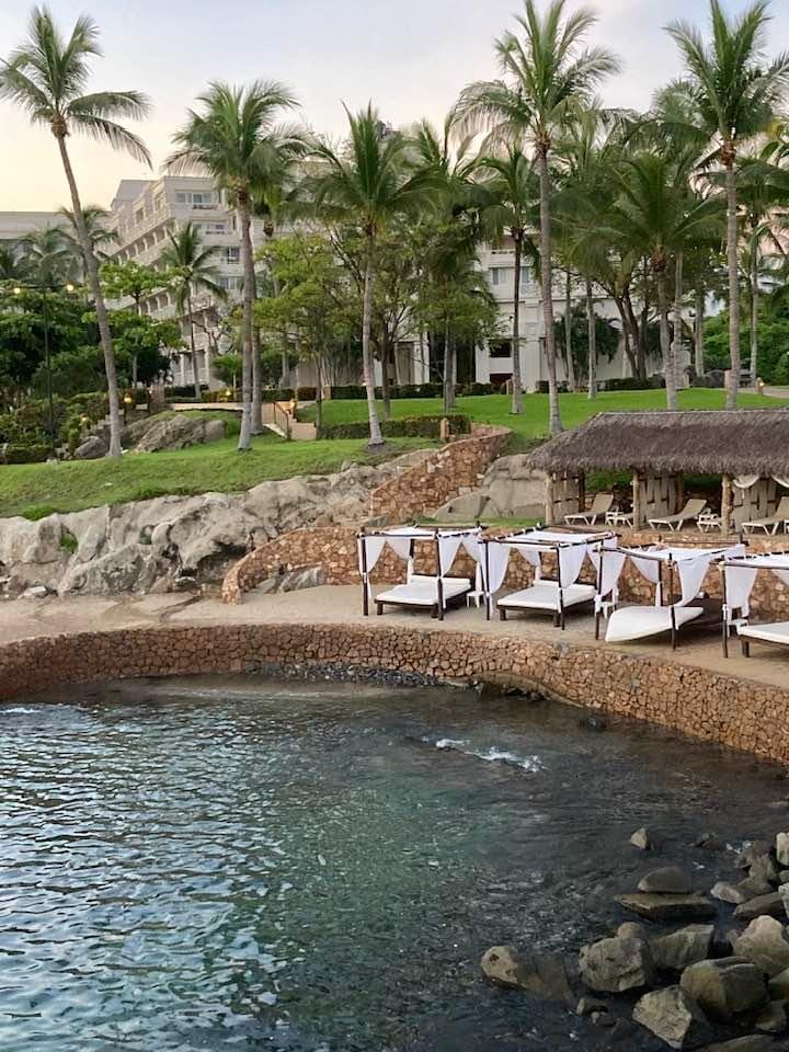 Private beach view.