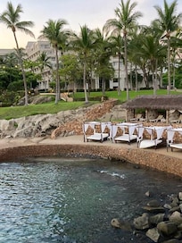 Private beach view.