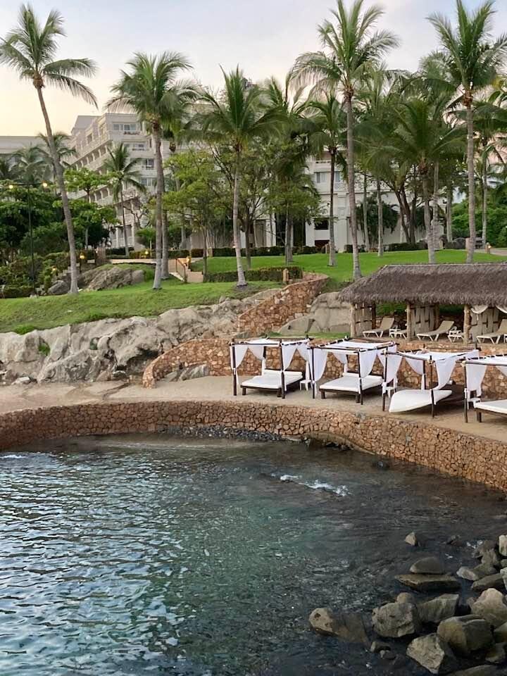 Private beach view.