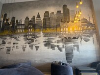 Schilderij bij de receptie