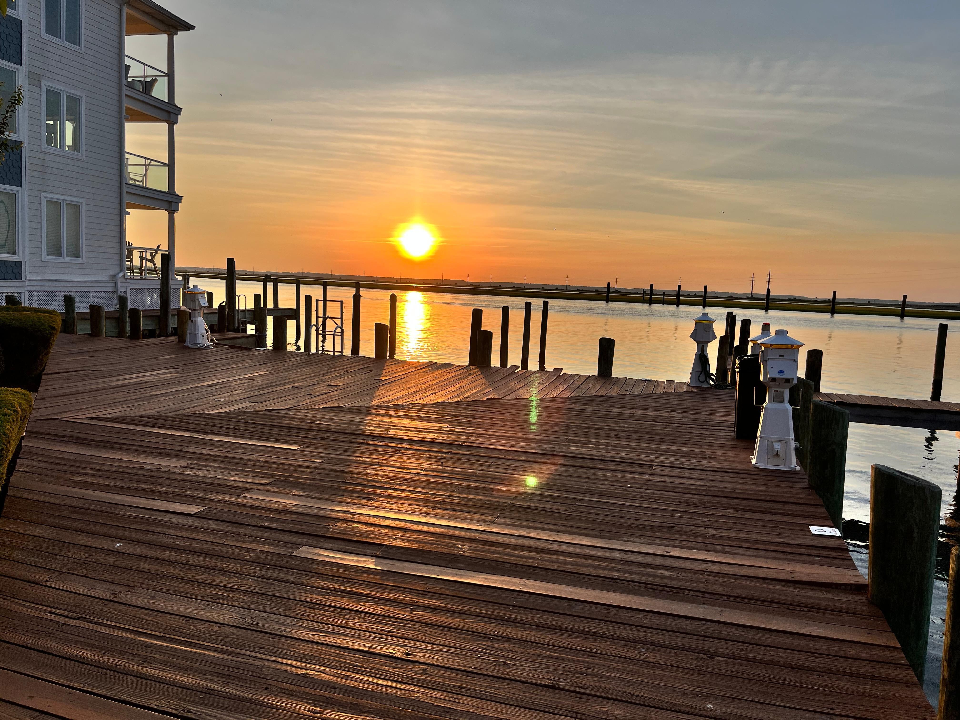 Sunset on the dock!