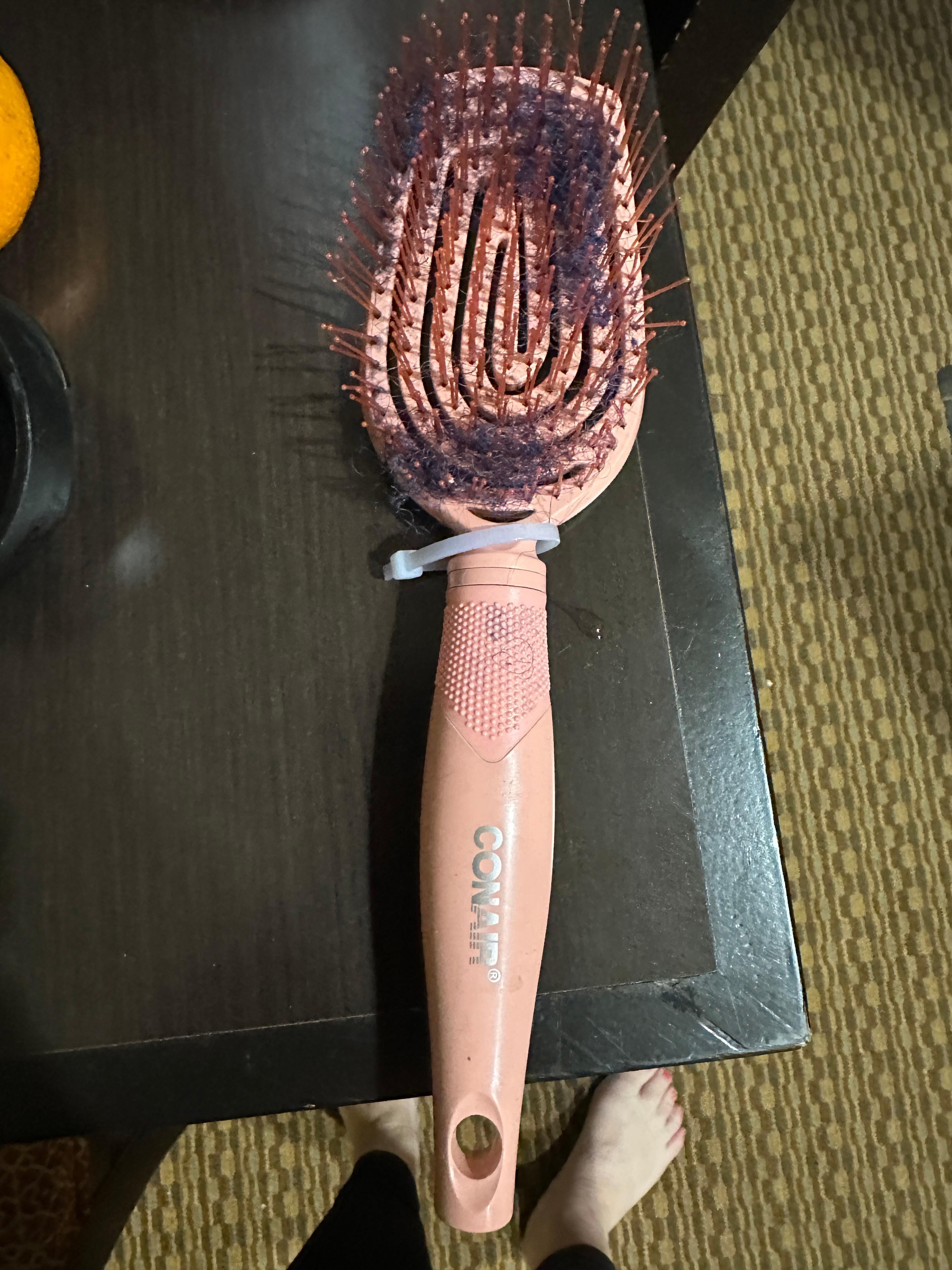 Brush found under the bed