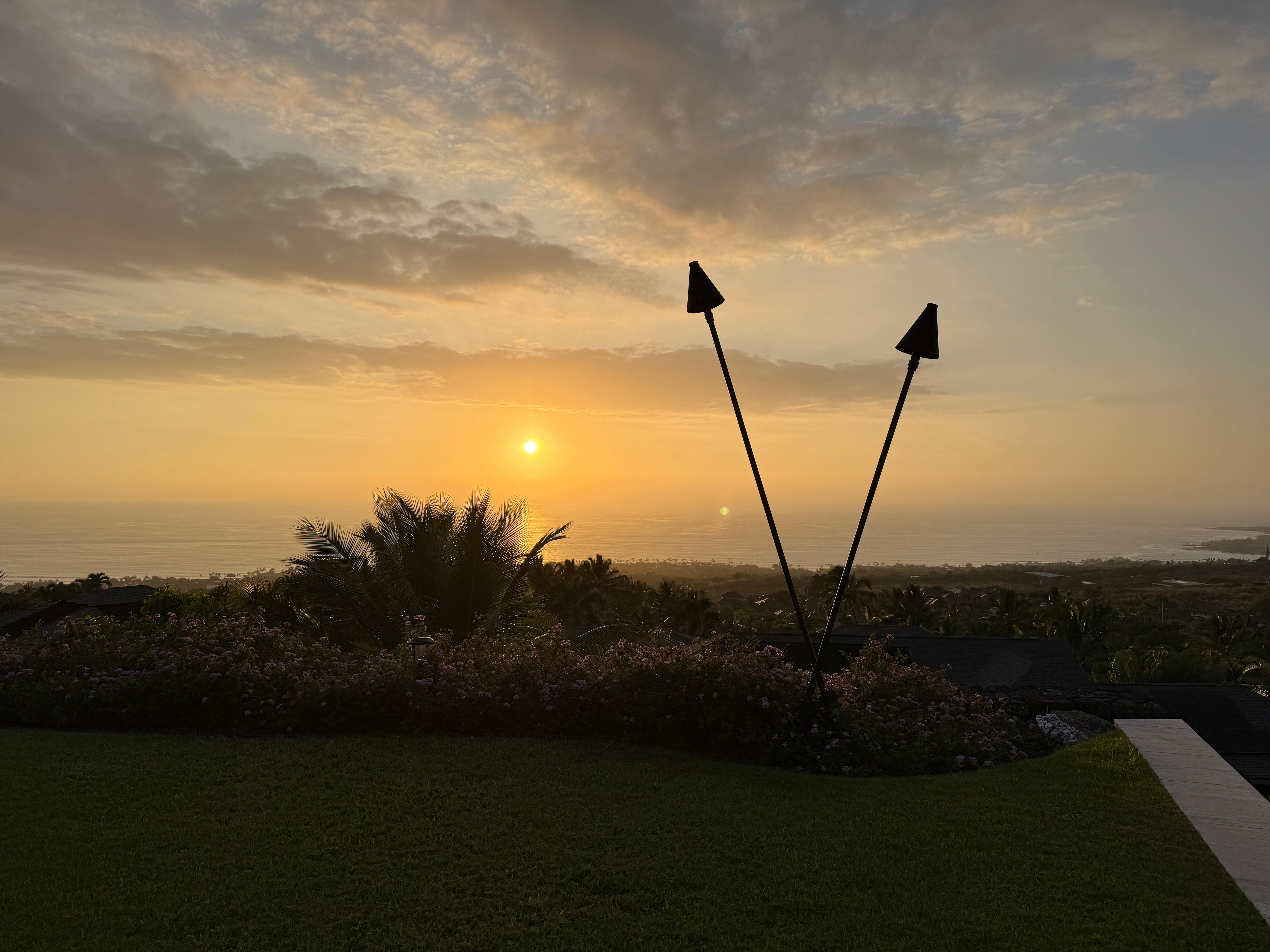 Beautiful view of the sunset