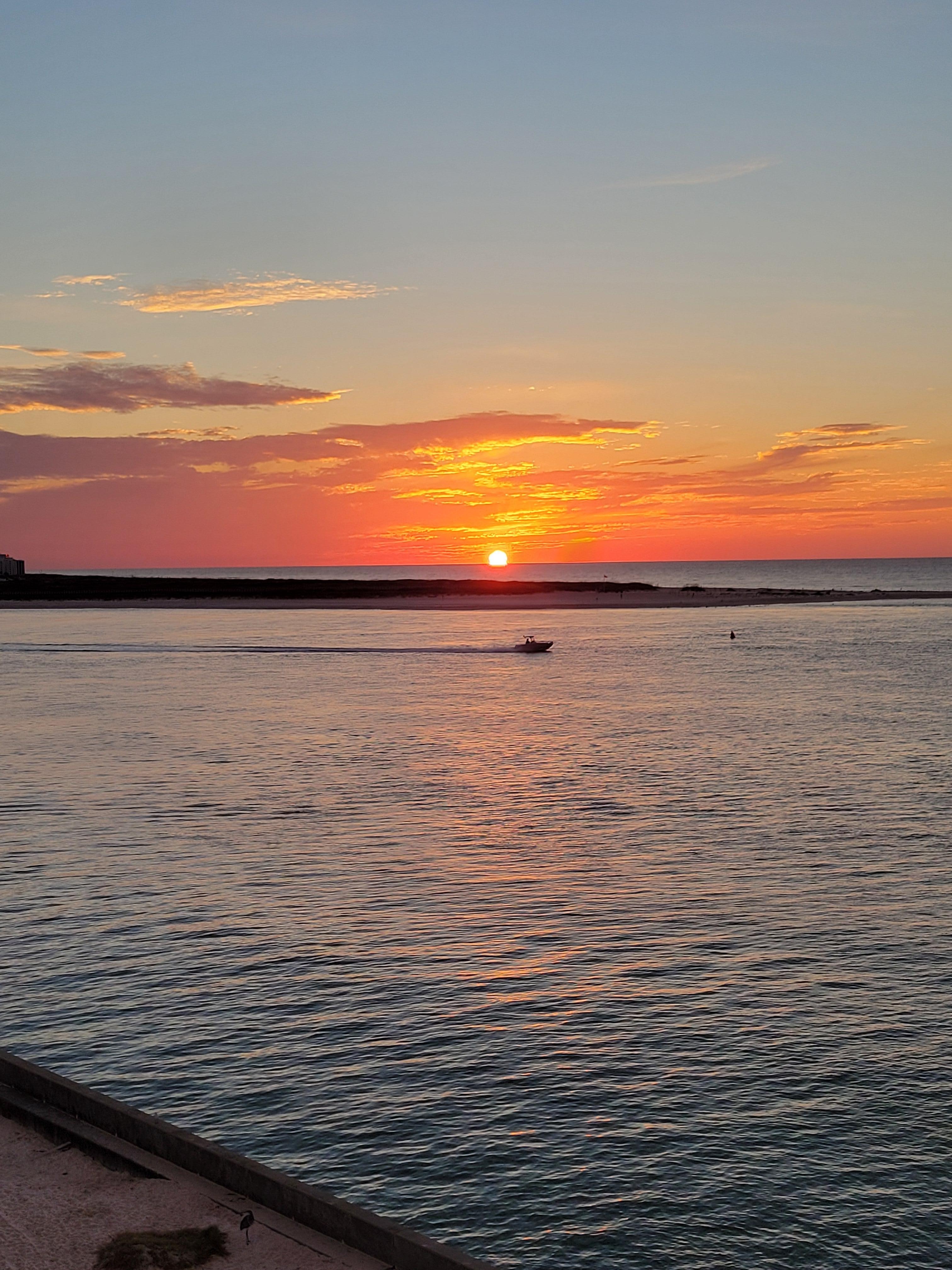 Sun rise balcony view 