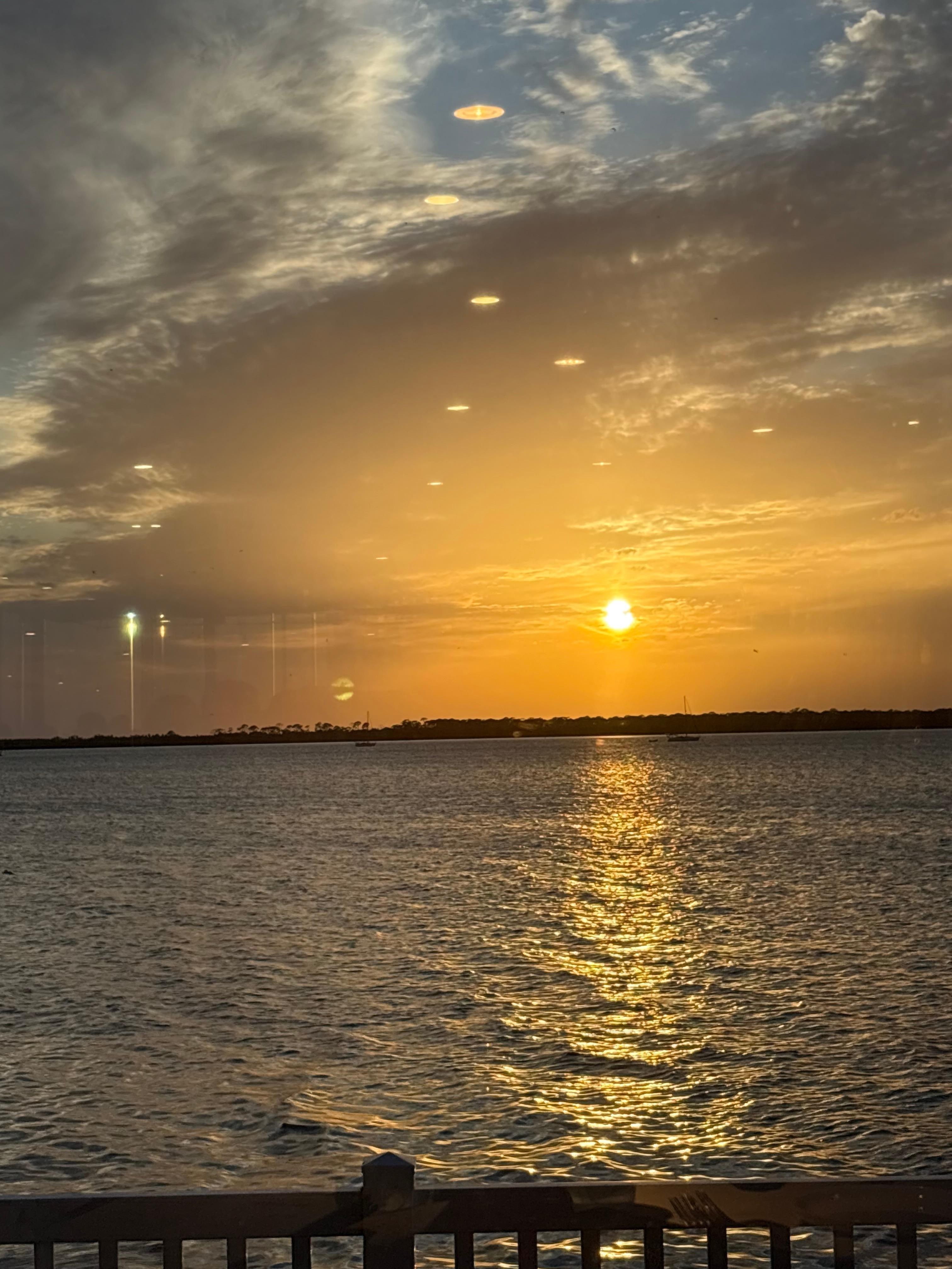 Sunset from pool