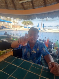 Bernardo a great bartender