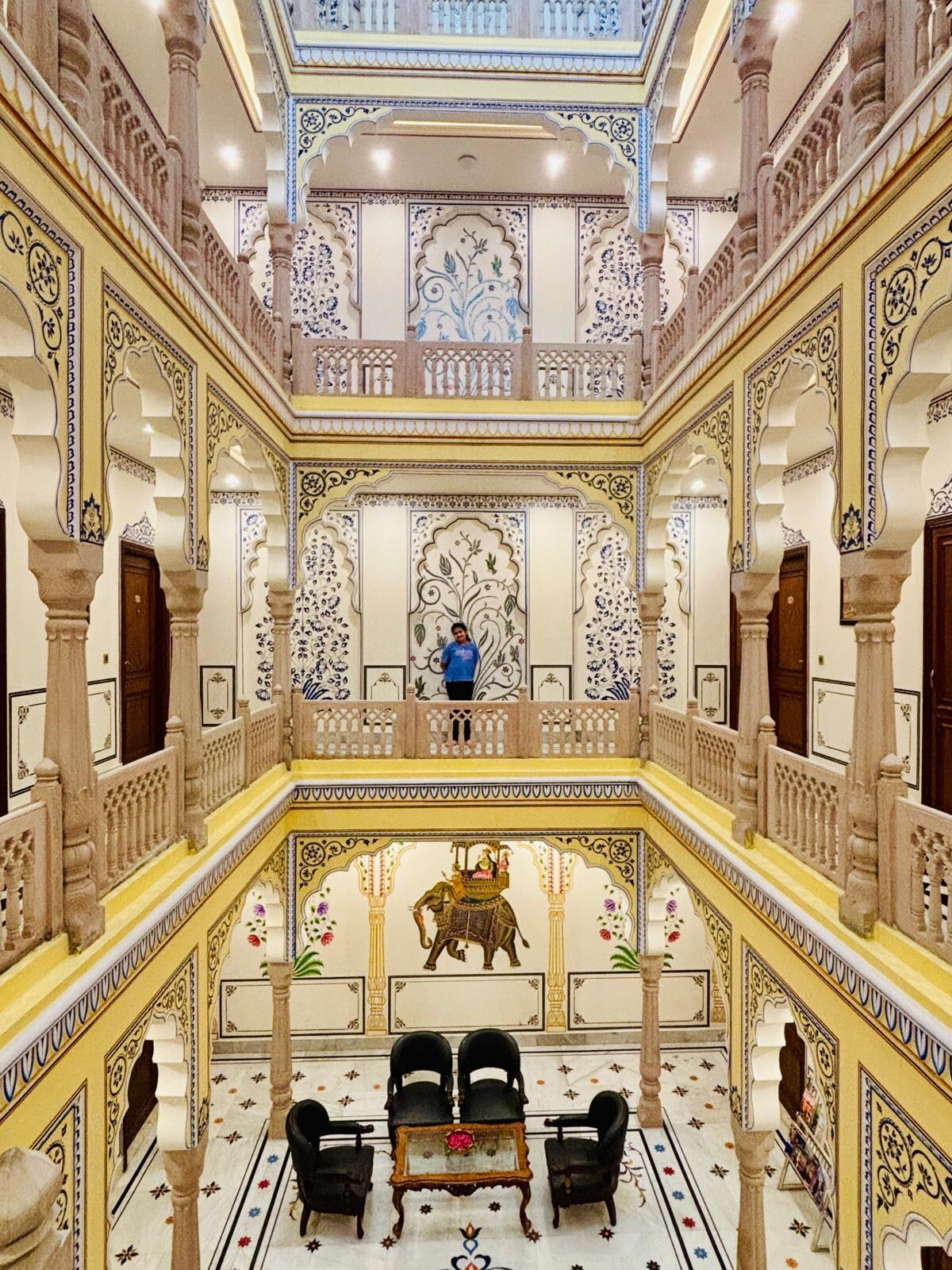 Interior view of floors of Brij Castle