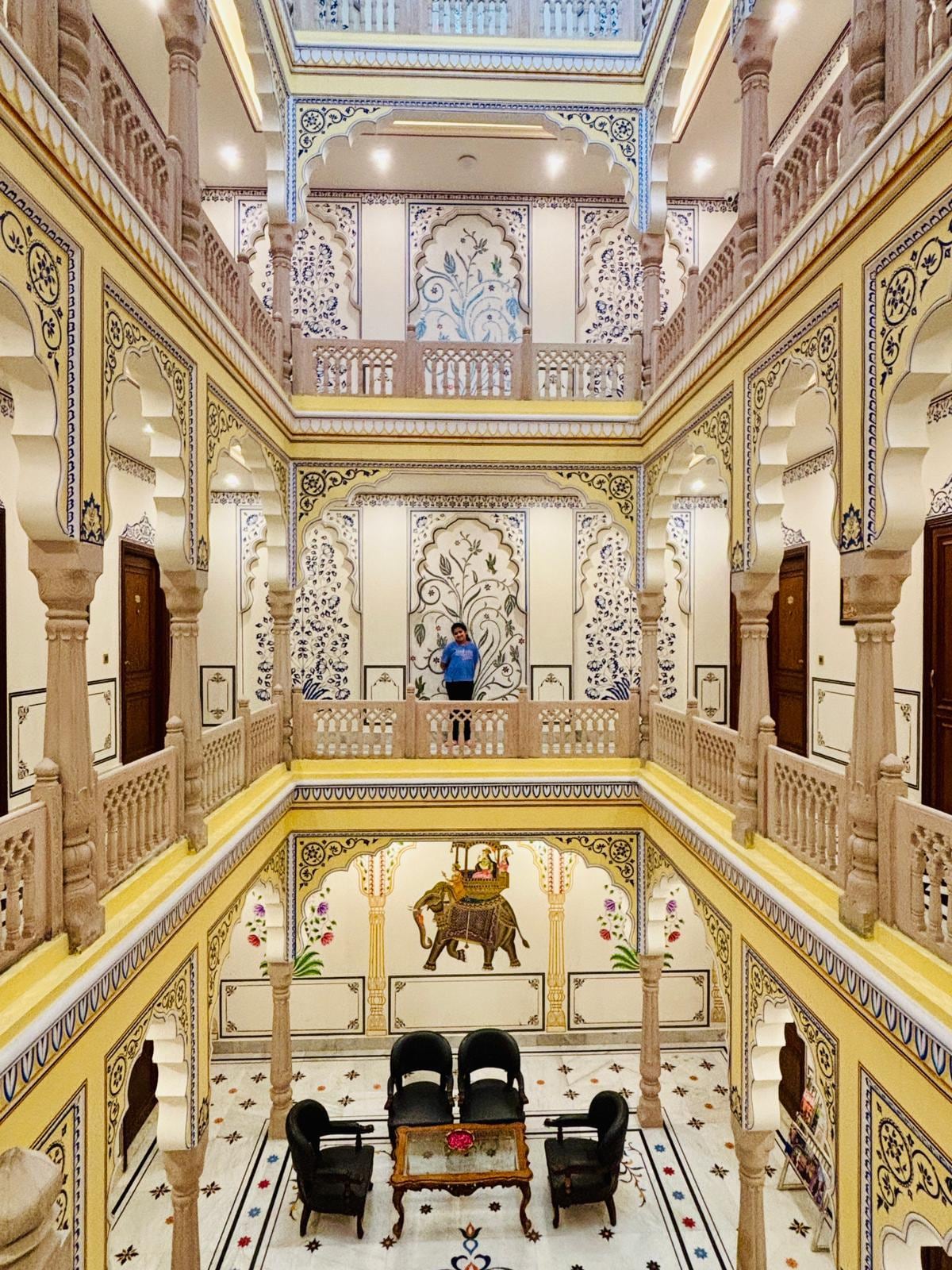 Interior view of floors of Brij Castle