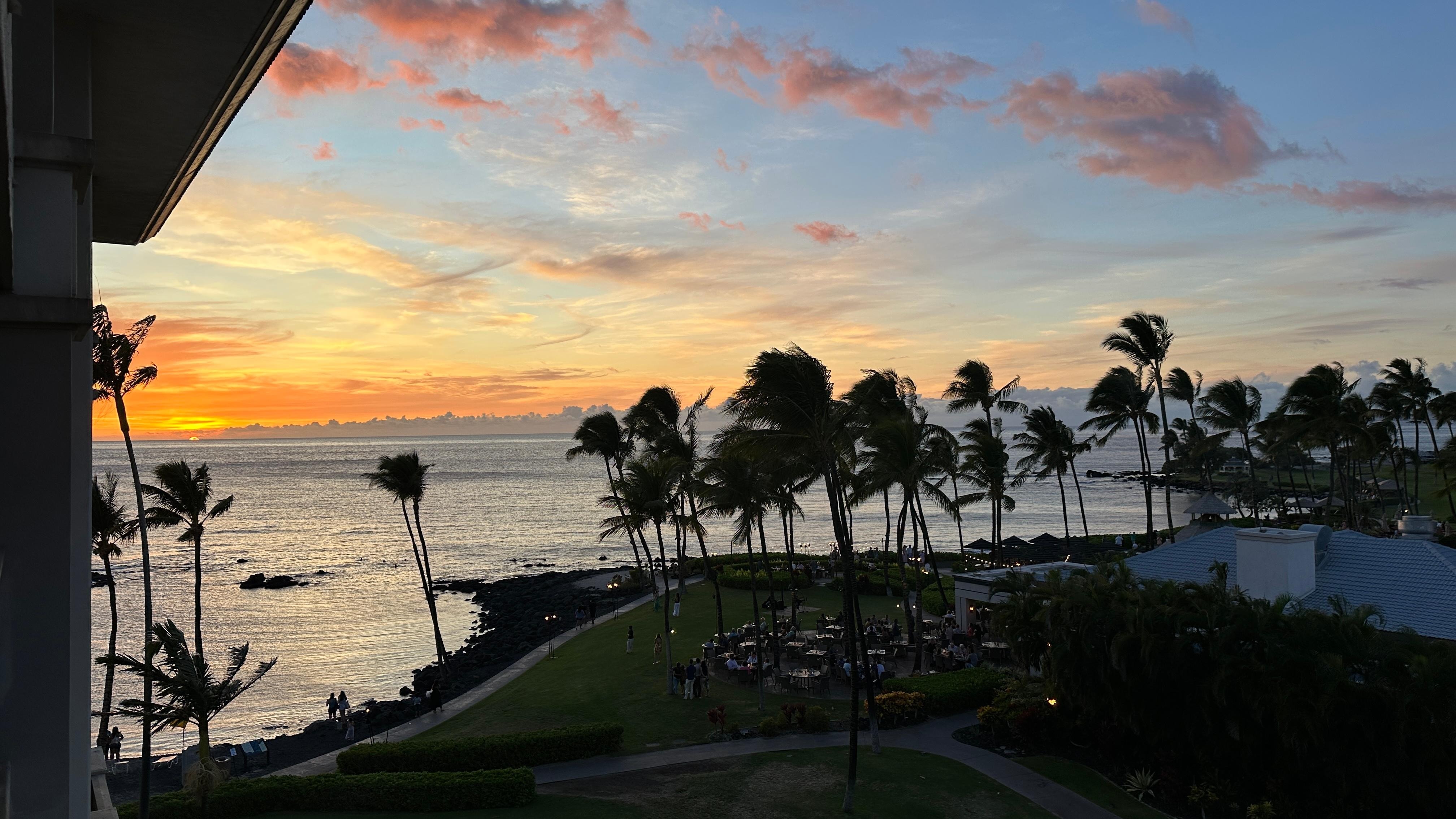 Tough to beat Hawaii sunsets, from our room balcony