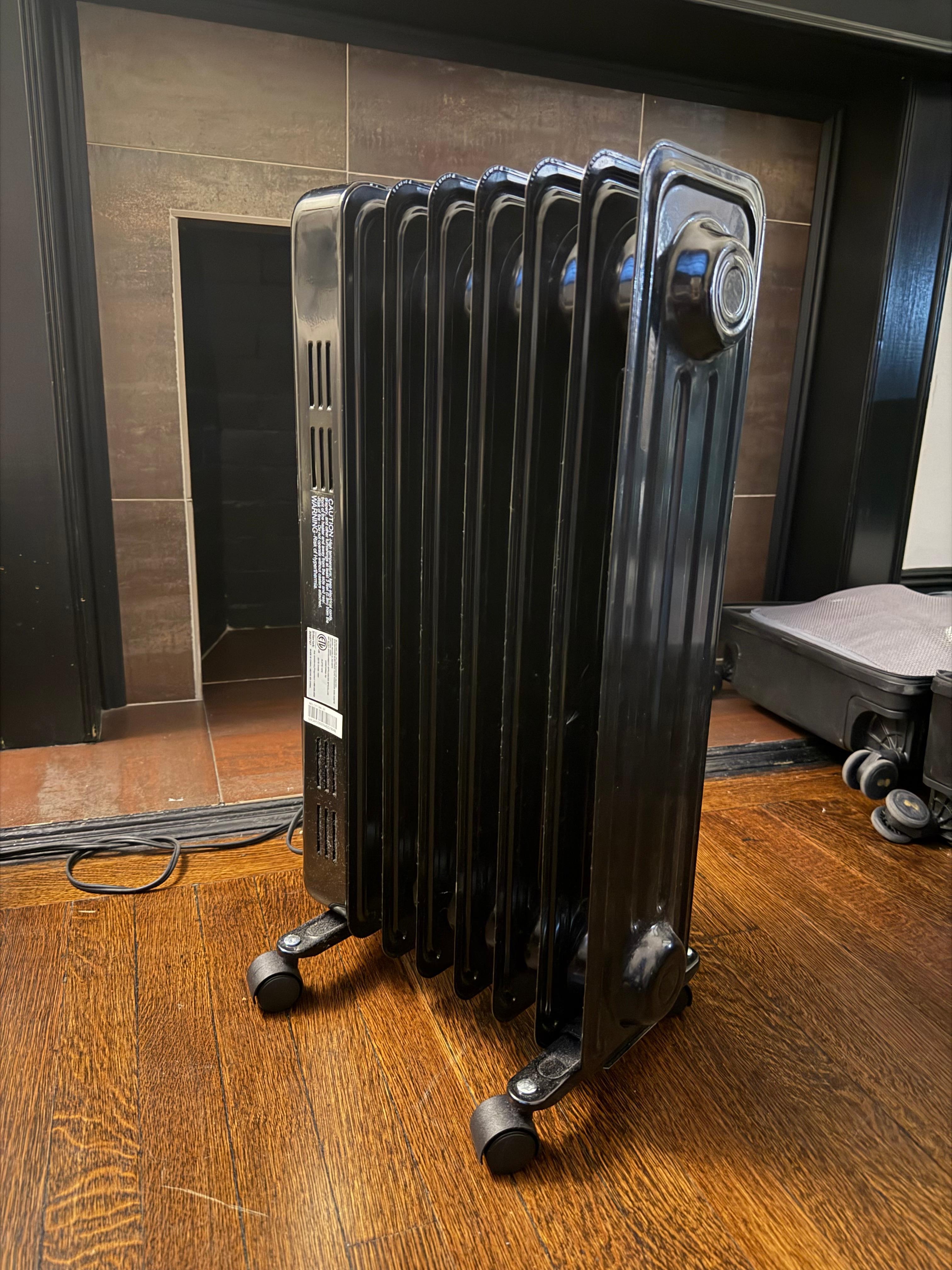 Space heater used to warm apartment 