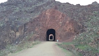 First of five tunnels on the Historic Railroad Hiking Trail in Boulder City, NV. Just minutes away from this location.