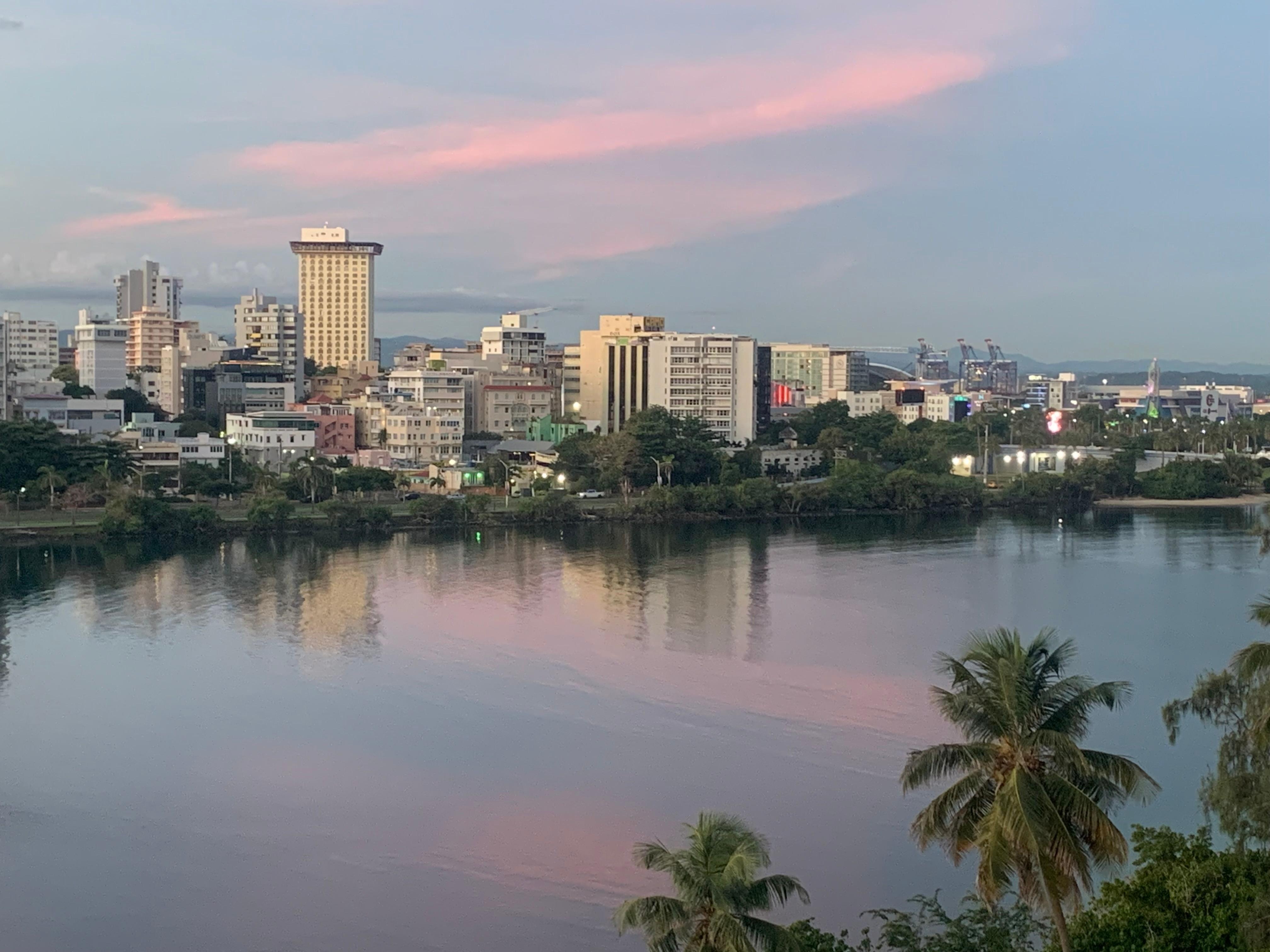View from our balcony. It’s worth paying for a water view room. 