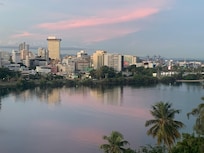 View from our balcony. It’s worth paying for a water view room.