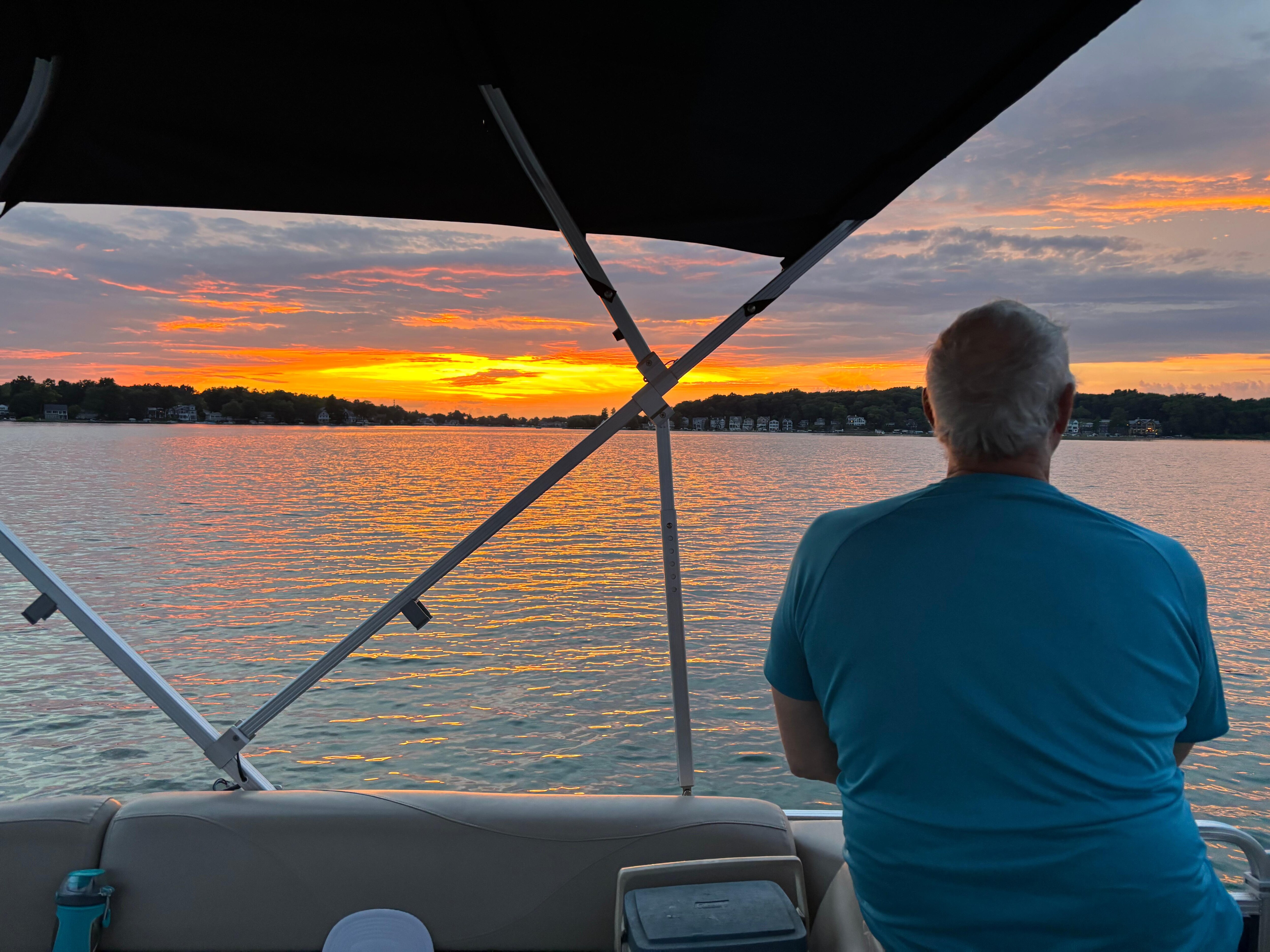 You can enjoy the sunsets from your boat or from the house