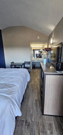 This room is small not the one pictured in the listing