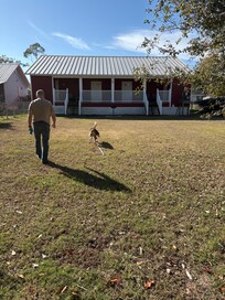 Ziti our dog loved the big back yard.