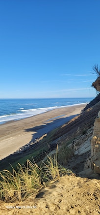 Beautiful uncrowded beach.