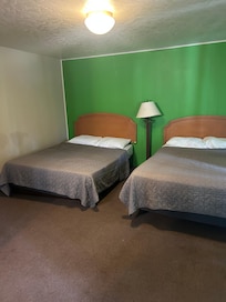Left bed was angled to the floor
