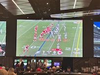 Huge Tv at the sports book!