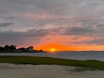Sunset at Millway beach, a short drive.