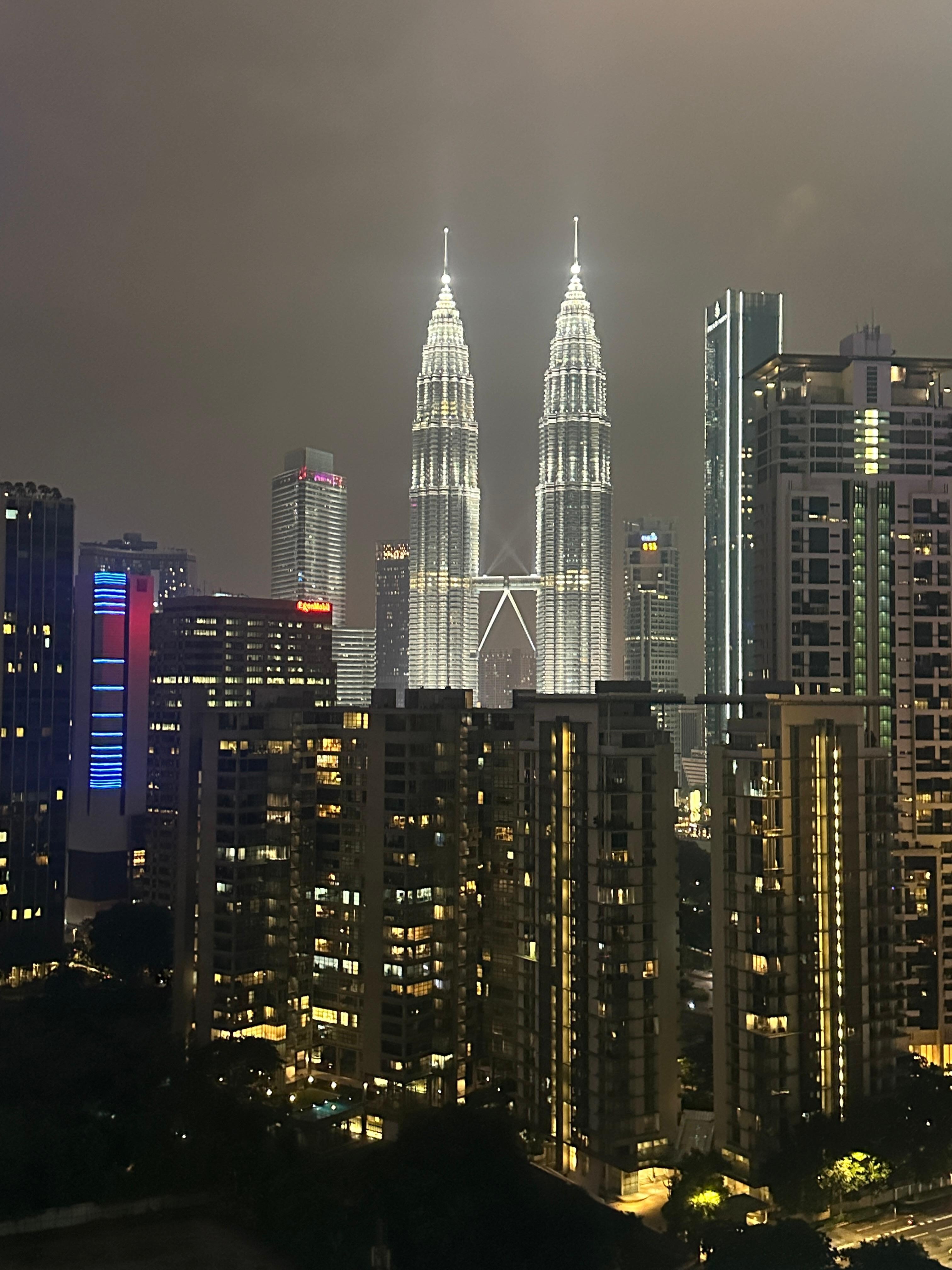 Petronas Twin Towers - view from apartment 