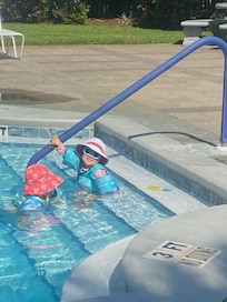 Grandkids at the pool.