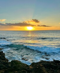 Sunrise across the road from the Cottage