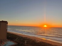 Sunrise balcony view