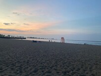 The beach in the evening