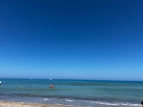 Beach across the street from hotel
