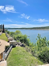 View from an outside staircase.