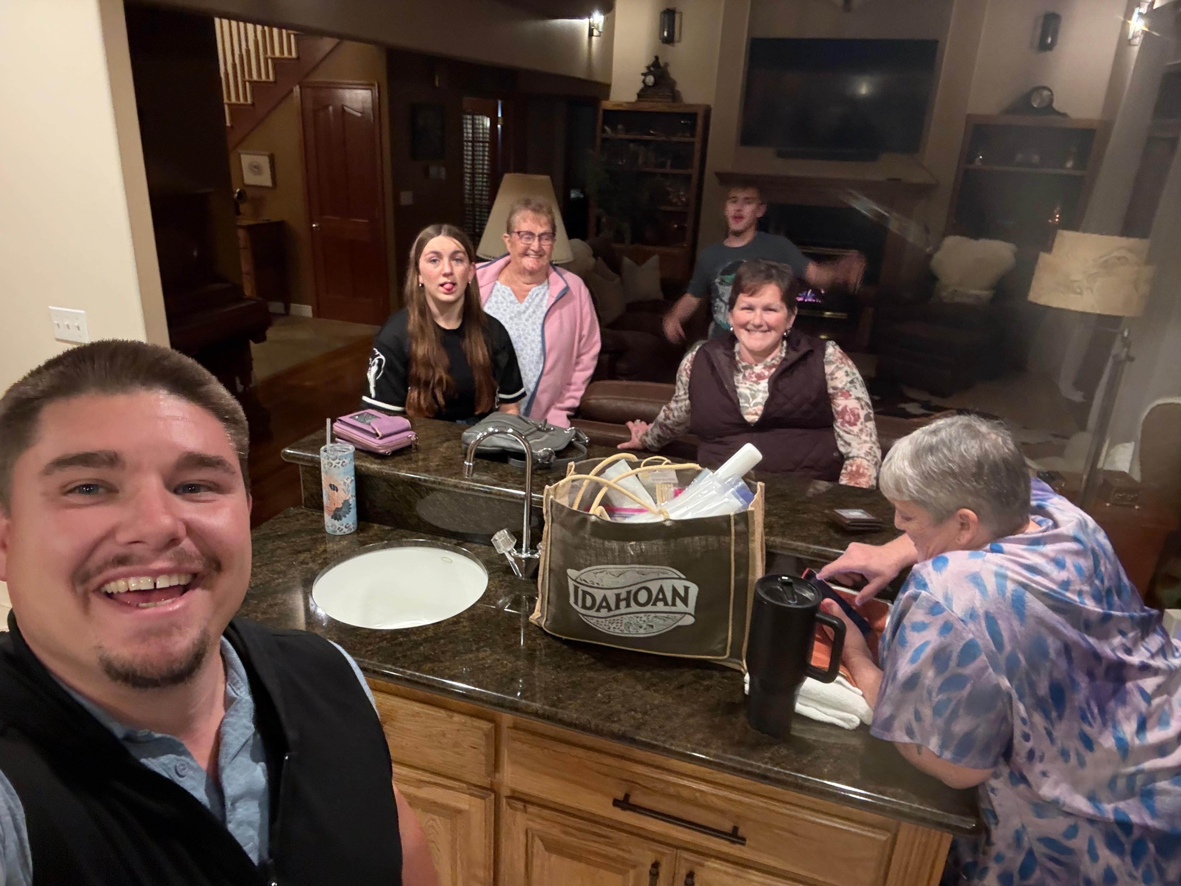 Right when we arrived.