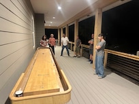 Shuffleboard on the porch
