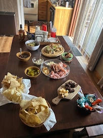 Hosting a table full of tasty vittles