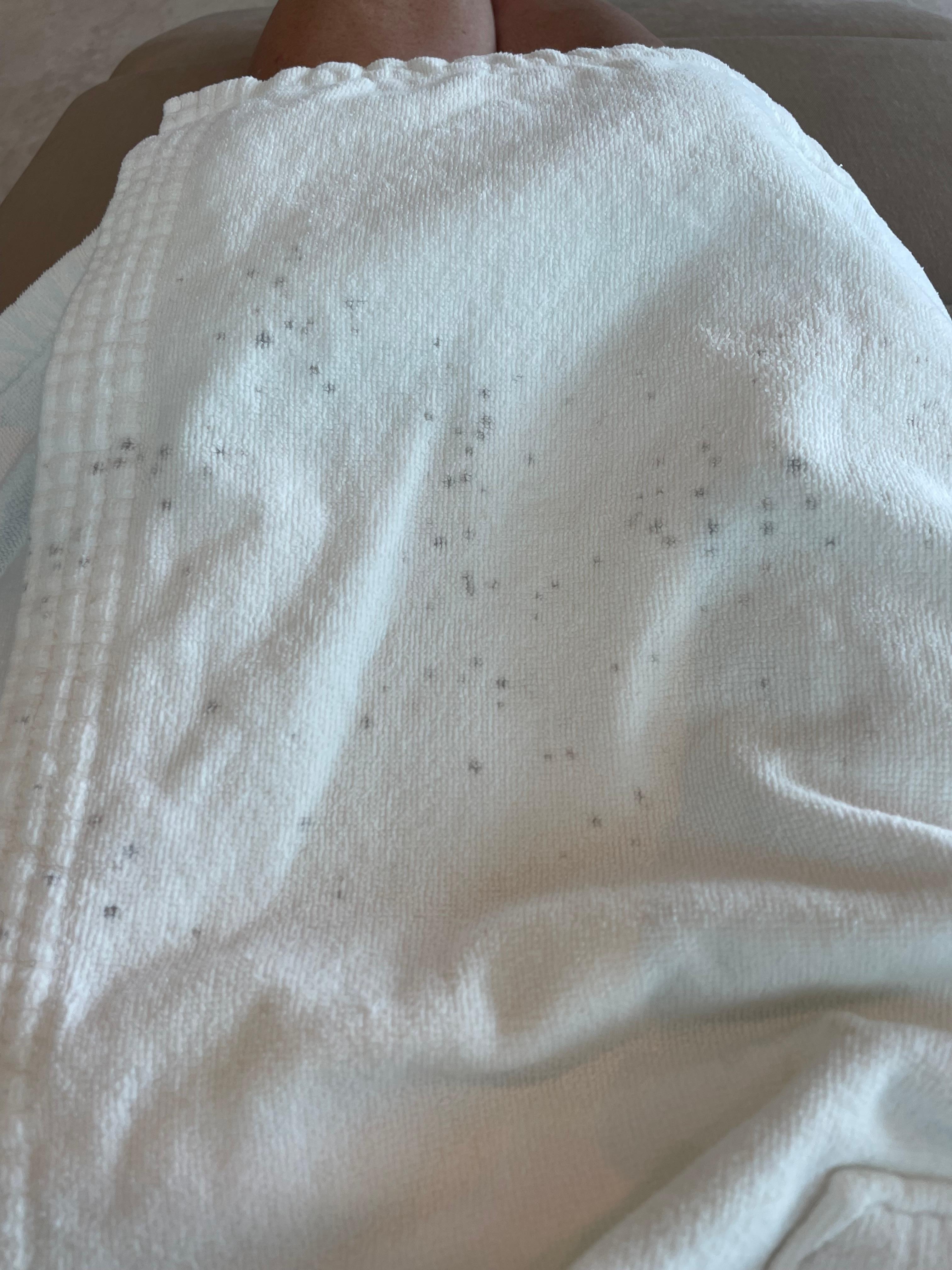 Stains on robe