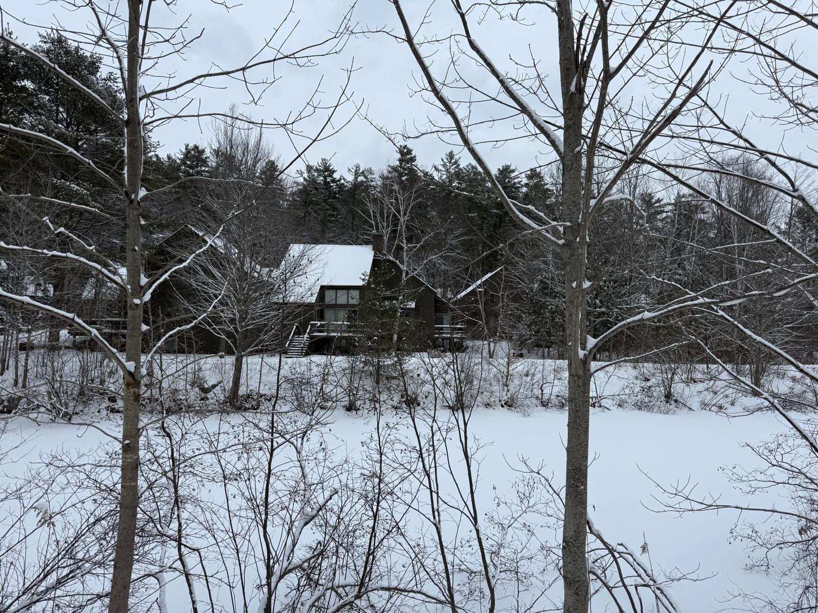 The Condo from across the lake/pond