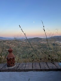 Watching the sun go down.