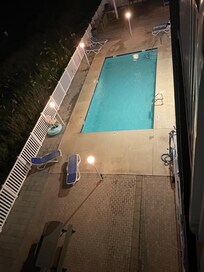 Nice large pool area night view