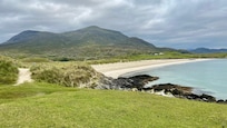 White strand next to silver strand