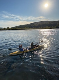 Kayaking on the lake