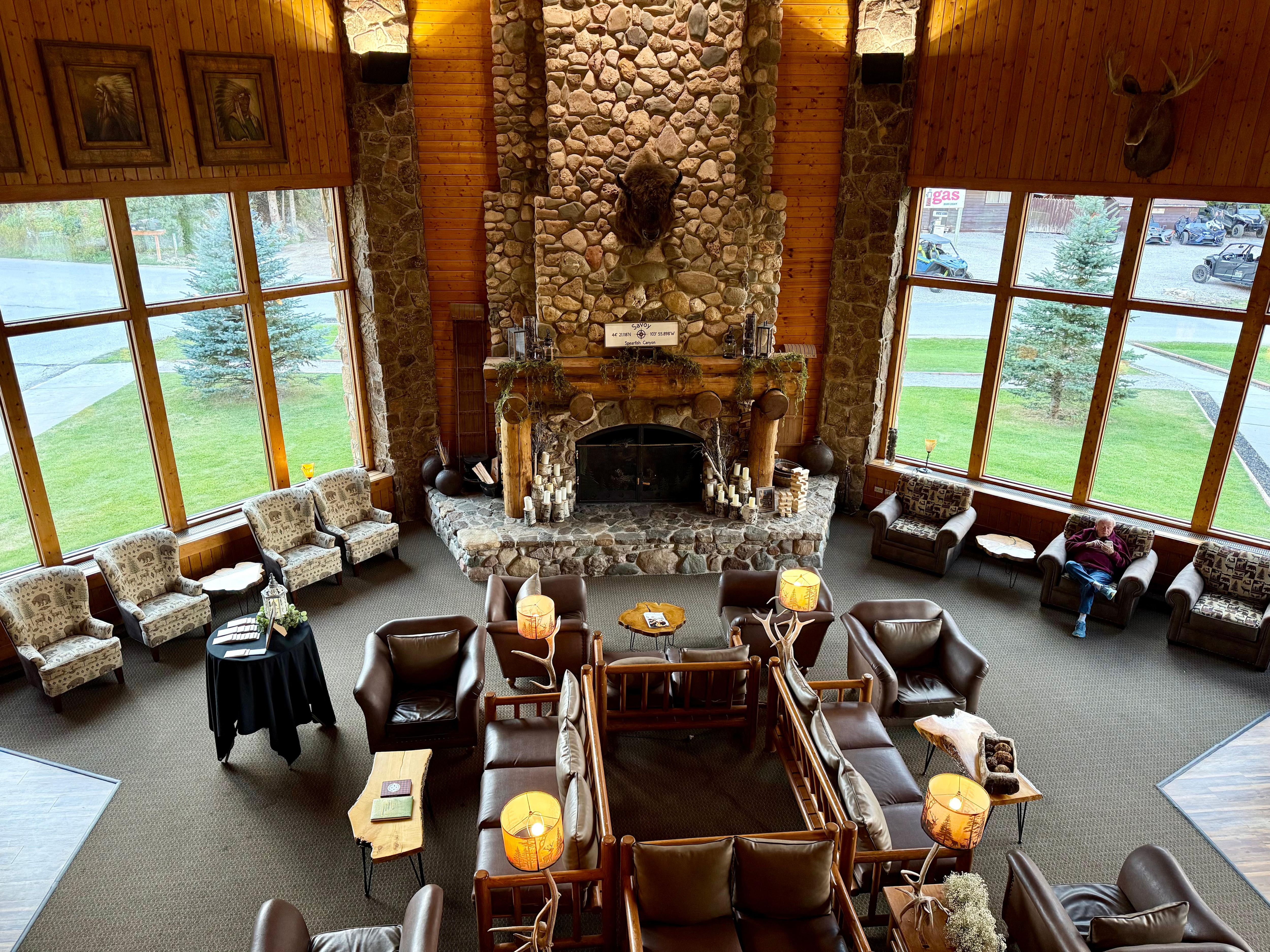 Lobby from great seating area second level