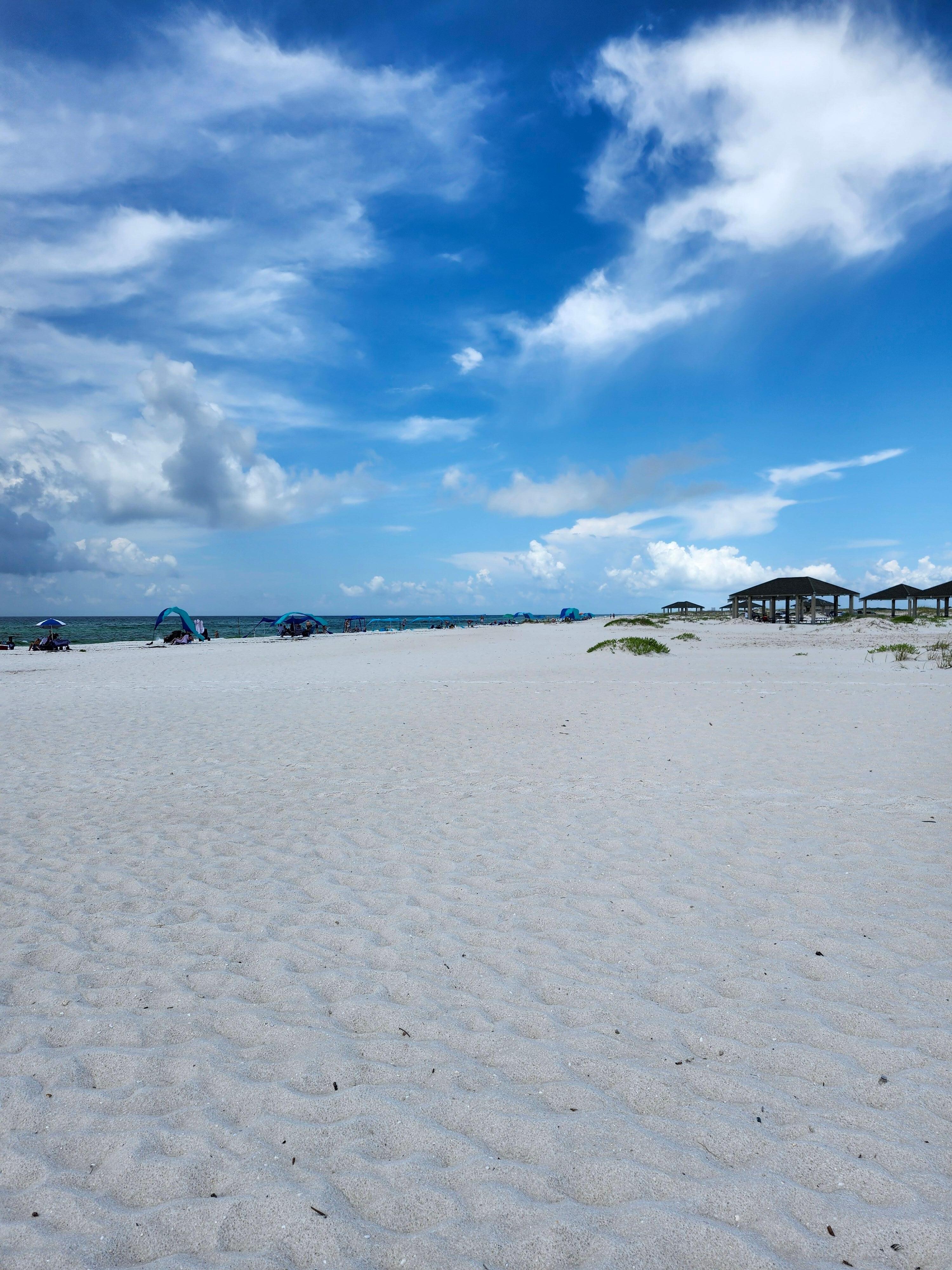 Beautiful white sand